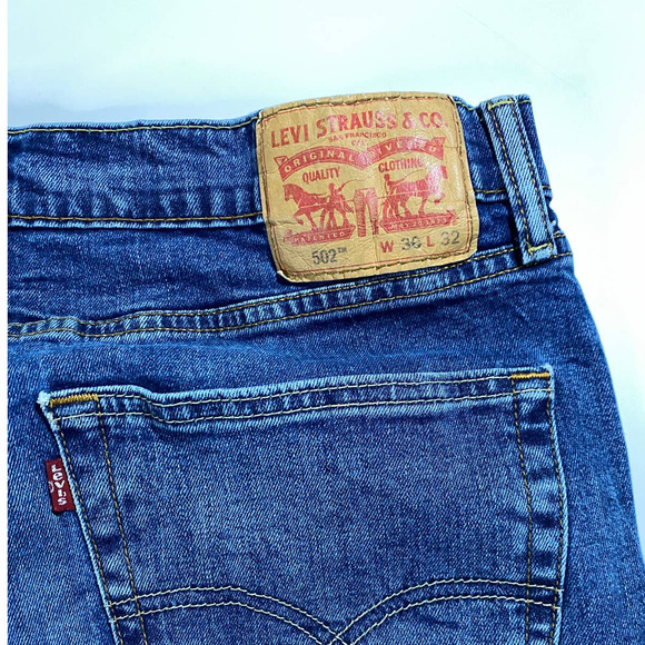 Levi's 502 Straight Jeans Men's 36x32 - Picture 3 of 8